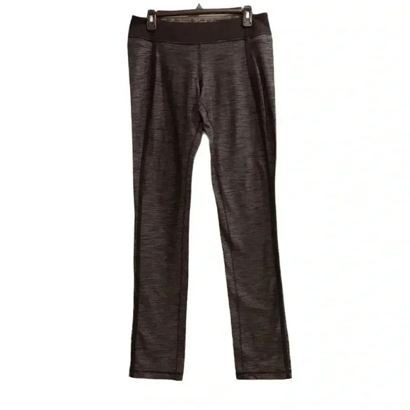 Lululemon Forme Pant Yoga Leggings Pants Women’s Size 10 Heather Grey Black - Picture 1 of 10